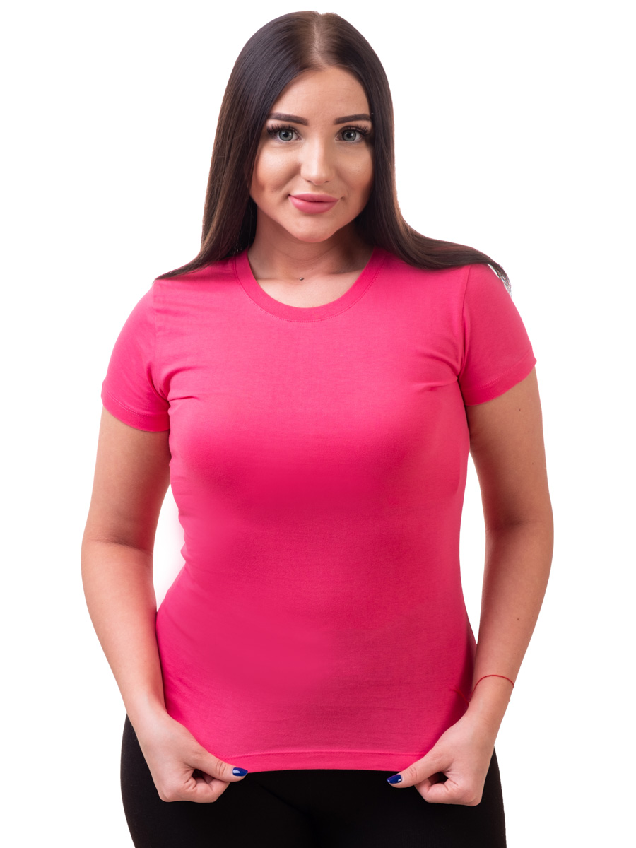 картинка Футболка женская ЖФКР-022\темно-розовый от интернет магазина