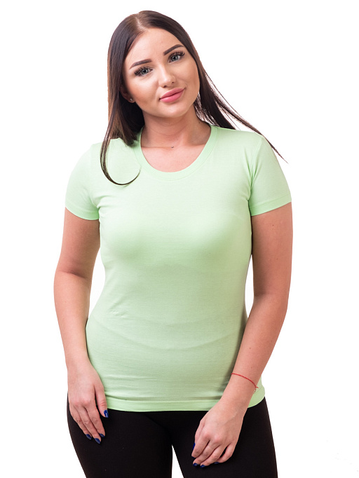 картинка Футболка женская ЖФКР-022\светло-зеленый от интернет магазина