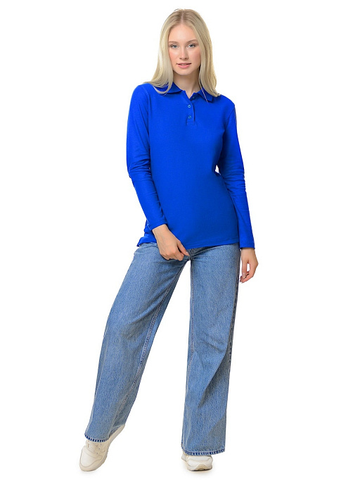 картинка Лонгслив-поло РПЖДР-001роял от интернет магазина