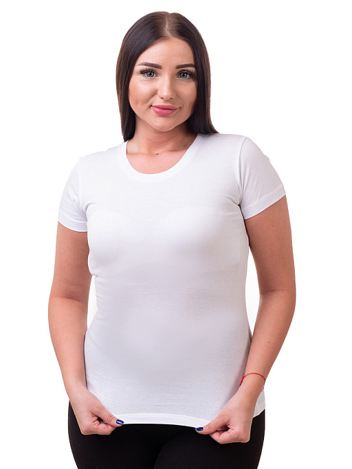 картинка Футболка женская ЖФКР-1белый от интернет магазина