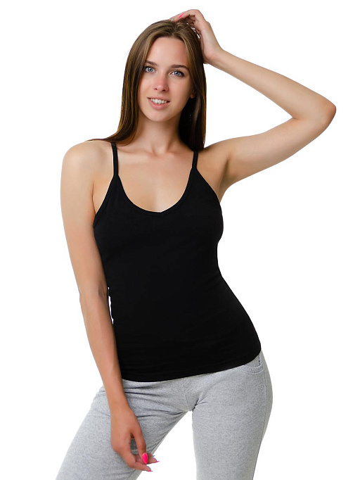 картинка майка женская MS-LT-472/черный от интернет магазина